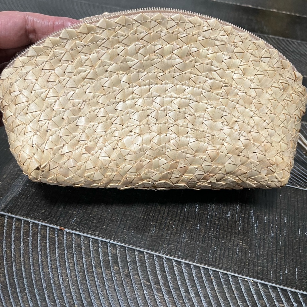 Natural Woven Clutch